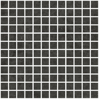 Мозаика Living Ceramics Beren Black Mosaic 25 Natural 30x30 керамогранит матовая черный LV10529