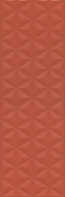 Настенная плитка 12120R Диагональ Красный структура обрезной 25х75 Kerama Marazzi матовая, керамическая
