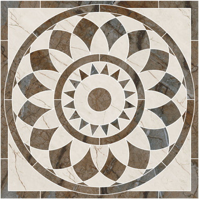 Декор ID111T Театро Наборный 100x100x0,85 Kerama Marazzi керамогранит лаппатированный