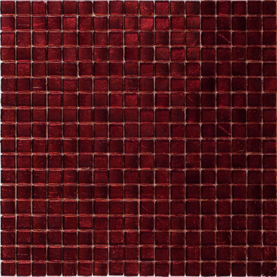 Мозаика Sagitta-10 стекло 29.5х29.5 см глянцевая чип 15х15 мм, коричневый, красный