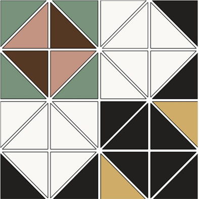 Керамогранит Медея (1) Ф-(19/01/07/15/09/06) 29х29 Metlaha матовый напольная плитка