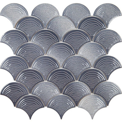 Мозаика KFS-GREY керамика 29.1х30.5 см чип 68х80 мм, серый