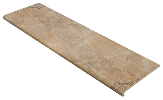 Ступень фронтальная Petra Ocre Recto. Anti-Slip 30х150 керамогранит антискользящая (grip), матовая Gres de Aragon 00000040933