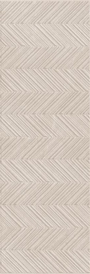 Настенная плитка Ройс Беж 236 рельеф ёлочка 32.5х100 Eurotile Ceramica матовая, рельефная (структурированная) керамическая