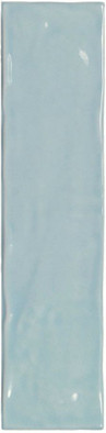 Настенная плитка Music Azul 7.5x30 глянцевая, рельефная (структурированная) керамическая
