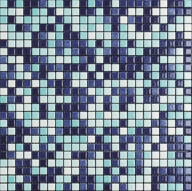 Мозаика Mix Standard Wellness and Pool 16 керамика 30х30 см Appiani матовая чип 12х12 мм, белый, голубой, синий XWEL 416